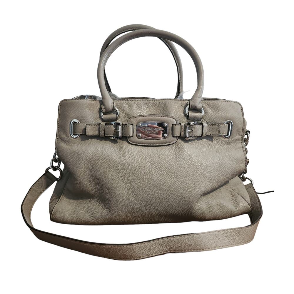 michael kors hamilton satchel gray